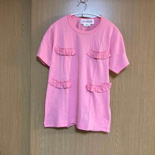 コムデギャルソン GIRL 20AW Tシャツ カットソー 半袖 L ピンク