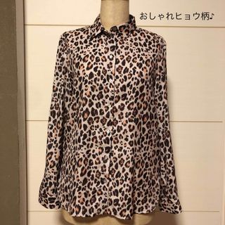 エイチアンドエム(H&M)の※値下げ※おしゃれアニマル柄シャツ　シワになりにくい(シャツ/ブラウス(長袖/七分))