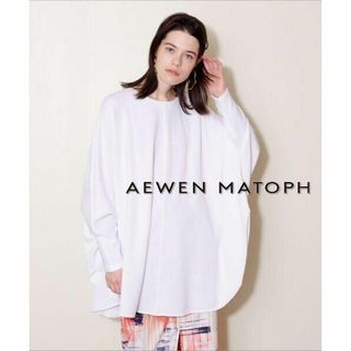 イウエンマトフ(AEWEN MATOPH)のAEWEN MATOPH イウエン マトフ ドルマンスリーブ プルオーバー 白(カットソー(長袖/七分))