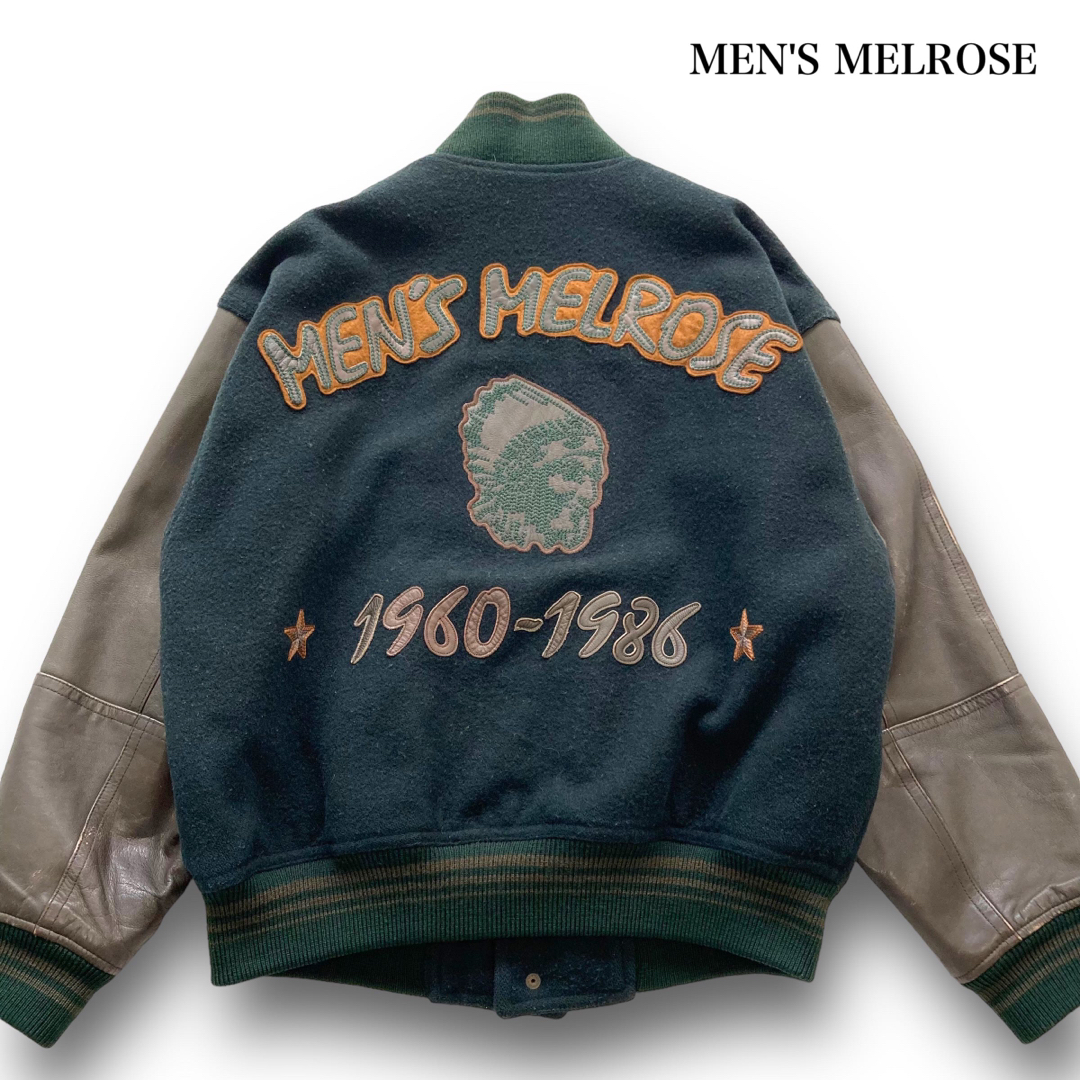 MEN'S MELROSE】メンズメルローズ ヴィンテージ スタジャン レザー