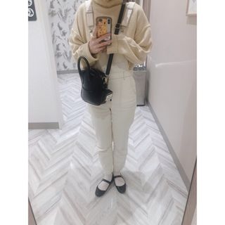 ダブルクローゼット(w closet)の【wcloset/ダブルクローゼット】サロペット/ホワイト(サロペット/オーバーオール)