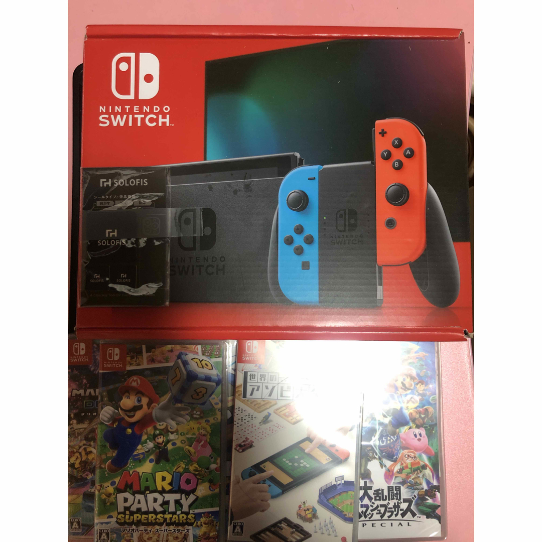 Nintendo Switch本体 \u0026 ソフト2本まとめ売り