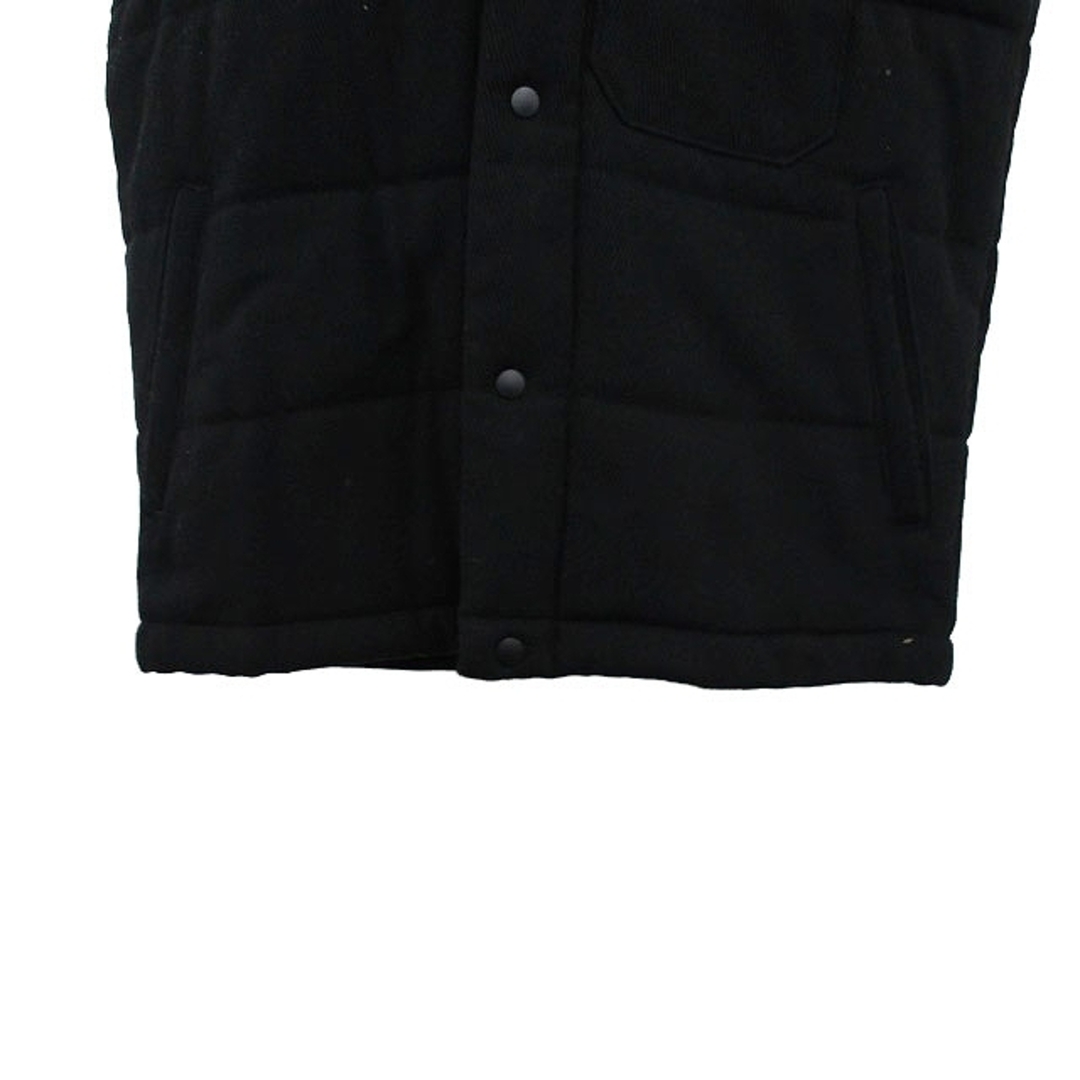 EDWIN(エドウィン)のエドウィン EDWIN 中綿 ベスト フード 胸ポケット シンプル M ブラック メンズのトップス(ベスト)の商品写真