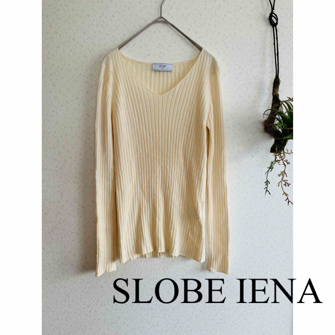 IENA(イエナ)の美品　SLOBE IENA イエナ　ニット　トップス　毛 リブ　人気　完売 レディースのトップス(ニット/セーター)の商品写真