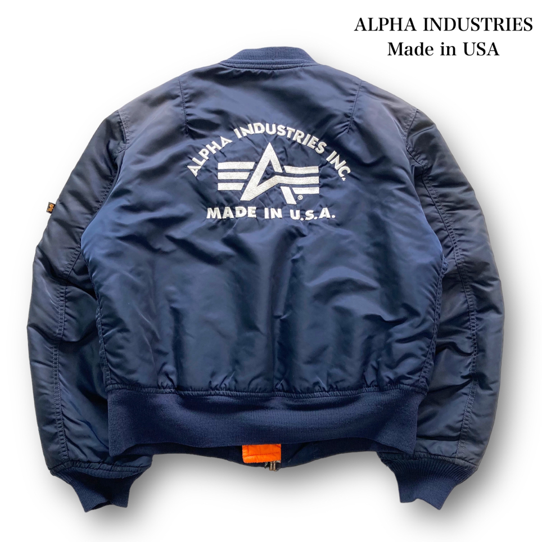 ALPHA】アルファインダストリーズ MA-1 フライトジャケット USA製