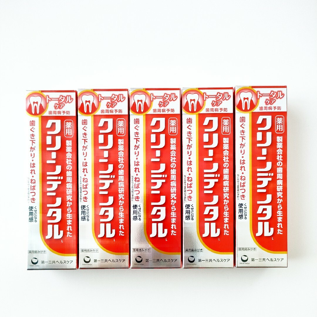 第一三共ヘルスケア クリーンデンタルL  薬用 歯磨き粉 100g 5本セット