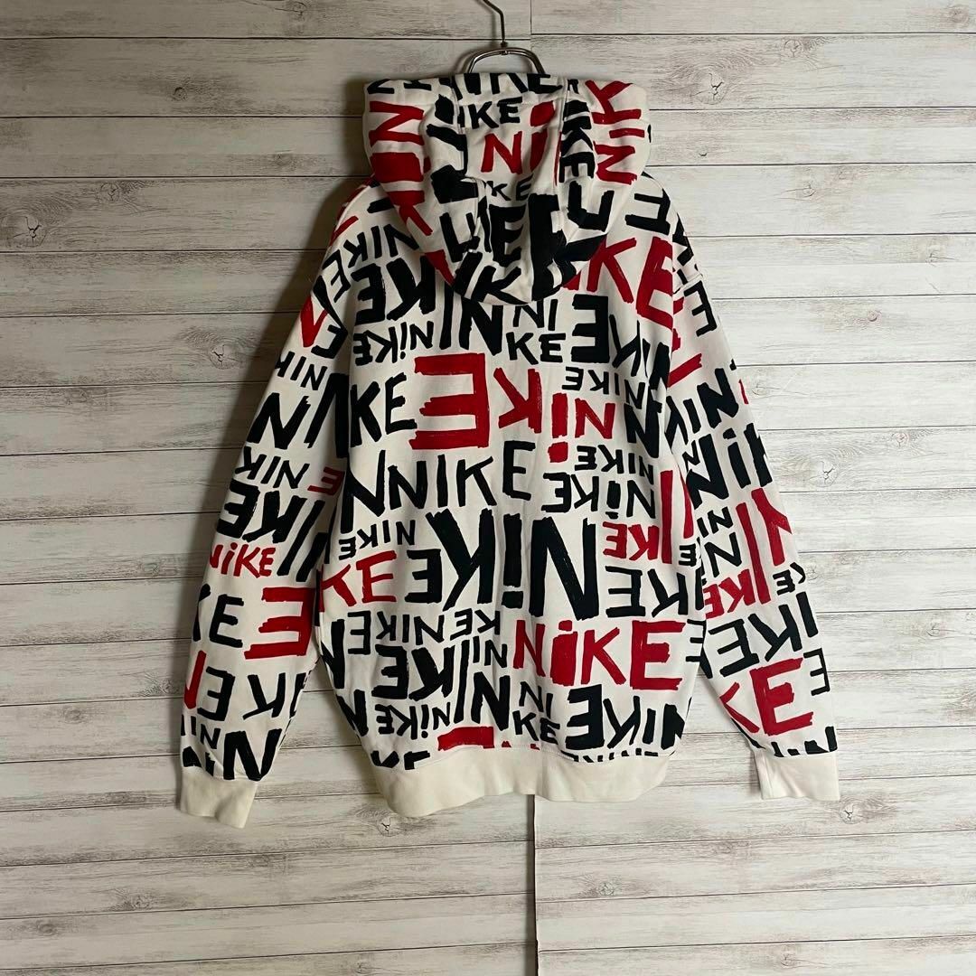 【英字ロゴ満載】ナイキ パーカー プルオーバー 刺繍スウッシュロゴ 人気 即完売