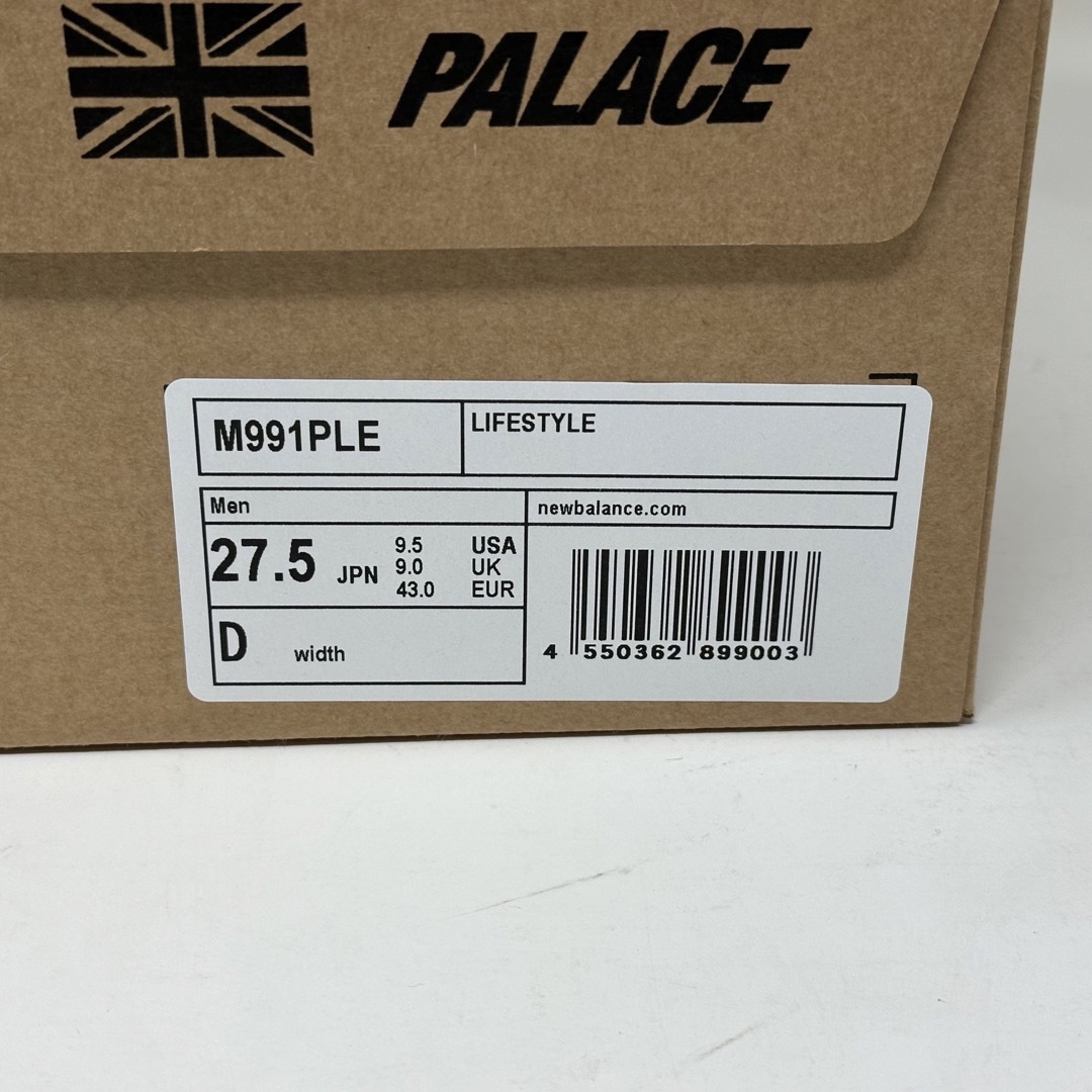 new balance M991PLE PALACE 27.5cm - スニーカー