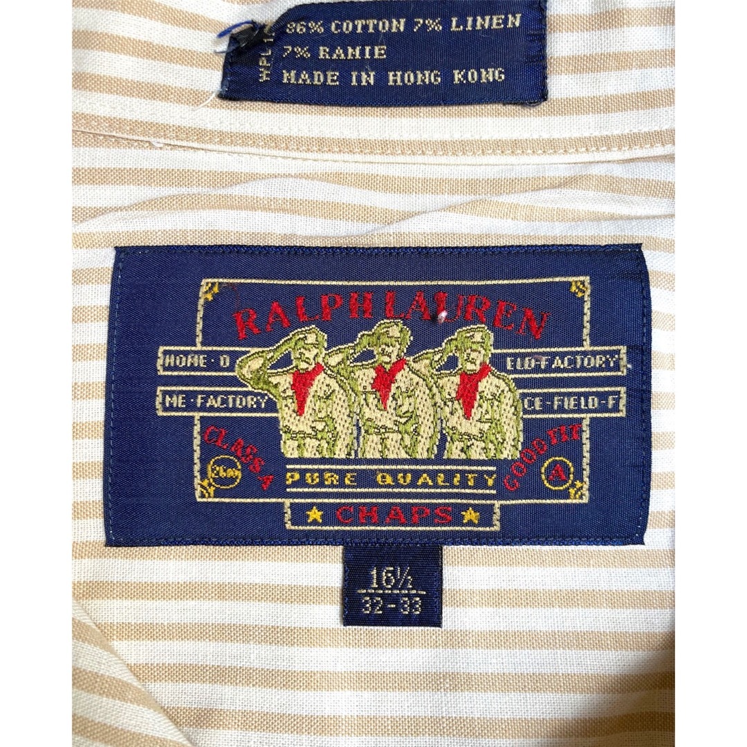 CHAPS(チャップス)の80s CHAPS Ralph Lauren ストライプ　ボタンダウンシャツ　 メンズのトップス(シャツ)の商品写真