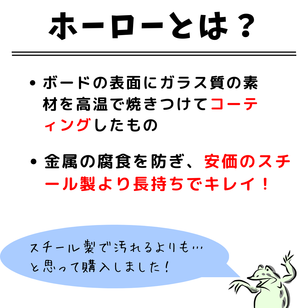 【ほぼ未使用】ホワイトボード（600㎜ × 450㎜）【ホーロー】その他