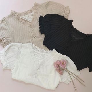 ♡ Jilltu ジルチュ ribbon tee 1サイズ(M) ♡