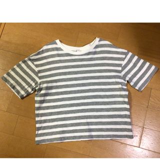 ユニクロ(UNIQLO)のユニクロ　ボーダー　ワイドTシャツ(Tシャツ(半袖/袖なし))