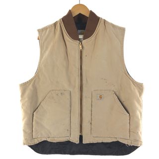 カーハート(carhartt)の古着 90年代 カーハート Carhartt ダック地ベスト メンズXL ヴィンテージ /eaa370167(ベスト)