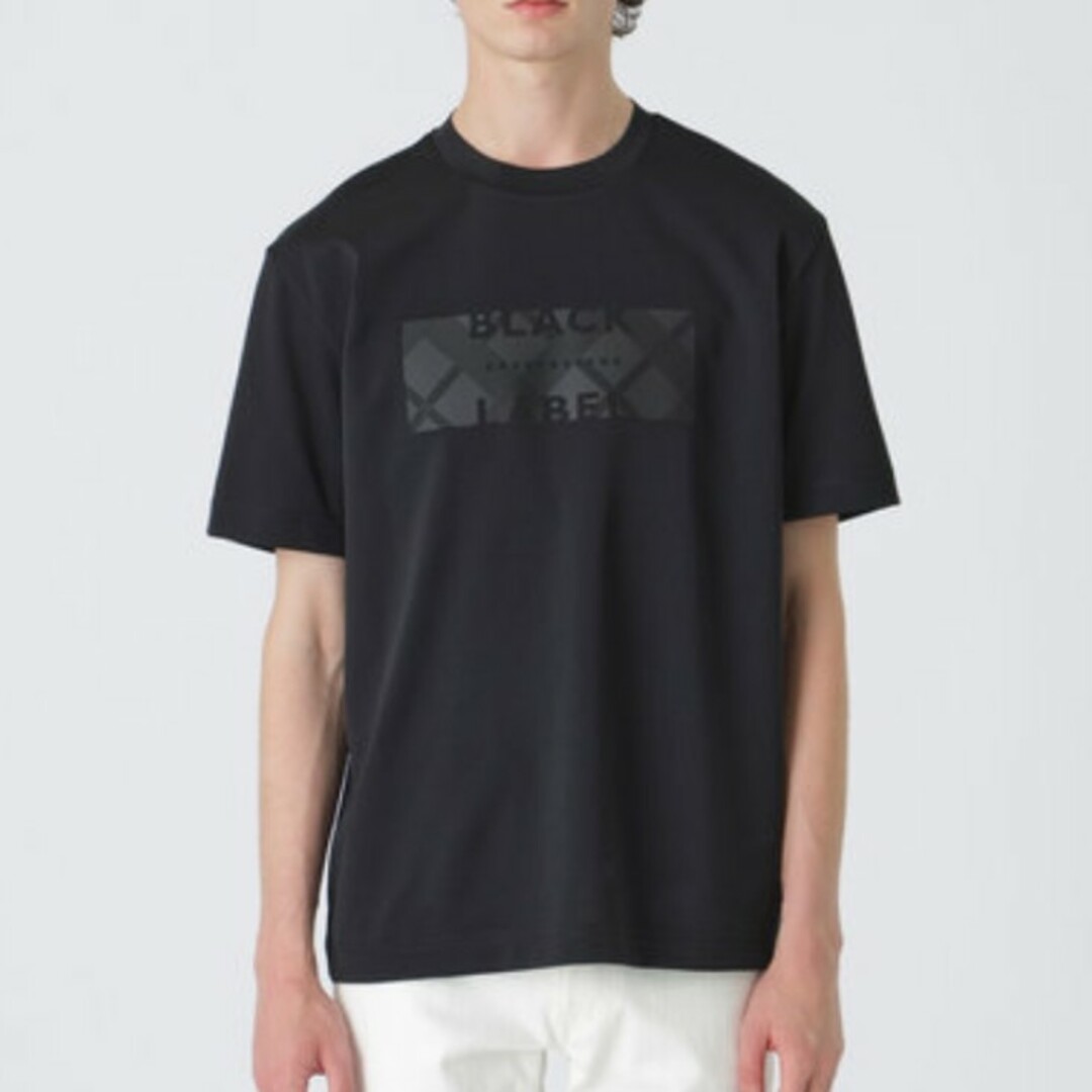 BLACK LABEL CRESTBRIDGE(ブラックレーベルクレストブリッジ)の【新品】ブラックレーベルクレストブリッジ　Tシャツ　黒　M　バーバリー　244 メンズのトップス(Tシャツ/カットソー(半袖/袖なし))の商品写真