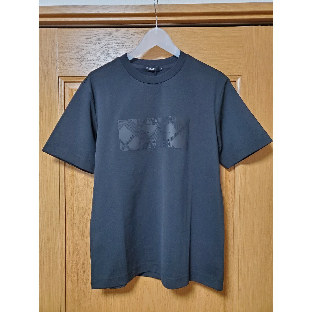 BLACK LABEL CRESTBRIDGE(ブラックレーベルクレストブリッジ)の【新品】ブラックレーベルクレストブリッジ　Tシャツ　黒　M　バーバリー　244 メンズのトップス(Tシャツ/カットソー(半袖/袖なし))の商品写真