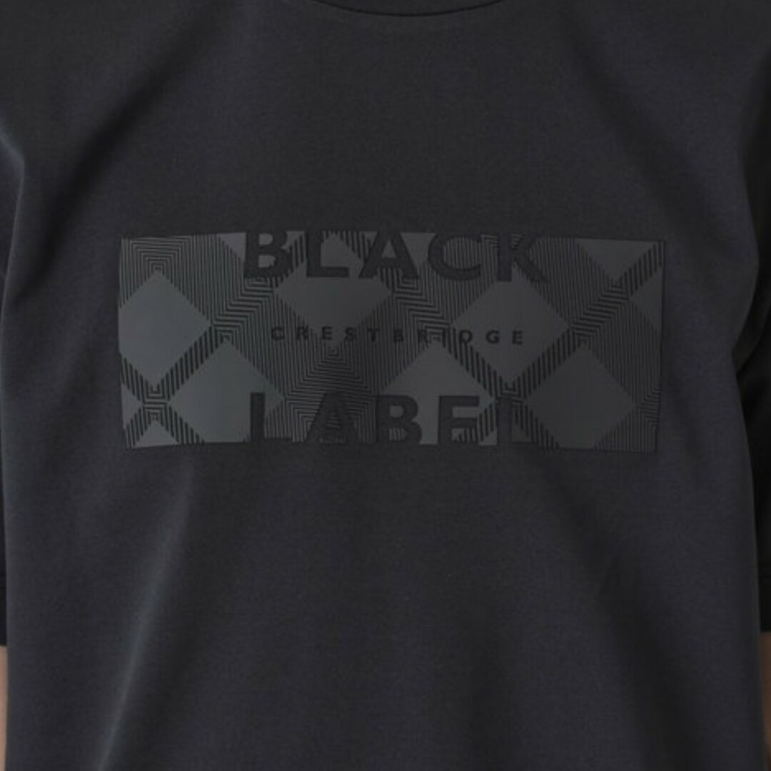 BLACK LABEL CRESTBRIDGE(ブラックレーベルクレストブリッジ)の【新品】ブラックレーベルクレストブリッジ　Tシャツ　黒　M　バーバリー　244 メンズのトップス(Tシャツ/カットソー(半袖/袖なし))の商品写真