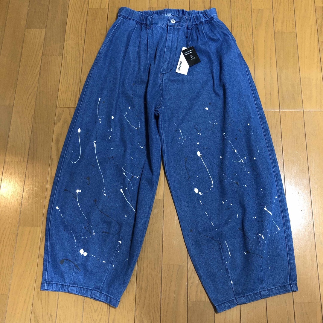 新品》ペイントバルーンデニムパンツ - デニム/ジーンズ