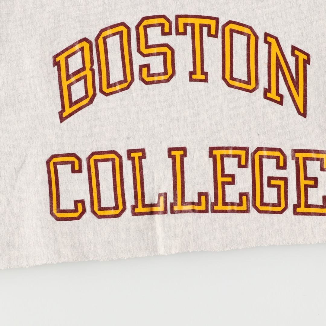 リバースウィーブ  BOSTON  COLLEGE スウェット　刺繍