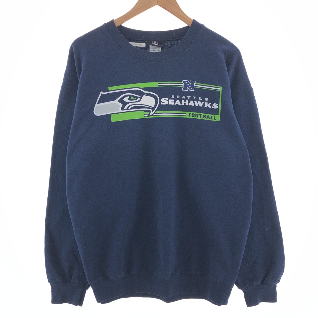 NFL TEAM APPAREL NFL SEATTLE SEAHAWKS シアトルシーホークス プリントスウェットシャツ トレーナー メンズXL /taa001303