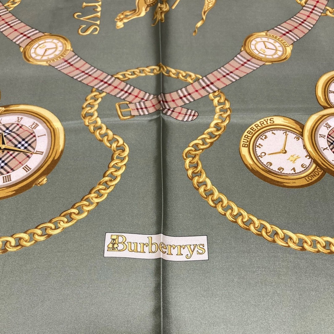 BURBERRY(バーバリー)の90s Burberrys スカーフ バーバリー ノバチェック 未使用 時計  レディースのファッション小物(バンダナ/スカーフ)の商品写真