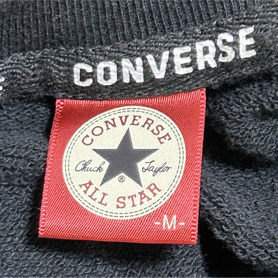 CONVERSE(コンバース)のconverse  コンバース　スウェット　黒　美品 レディースのトップス(トレーナー/スウェット)の商品写真