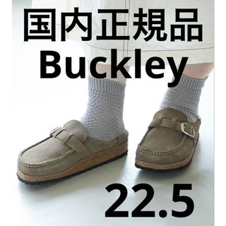 ビルケンシュトック(BIRKENSTOCK)のビルケンシュトック Buckley バックリー ベロア レザーサンダル　トープ(スリッポン/モカシン)