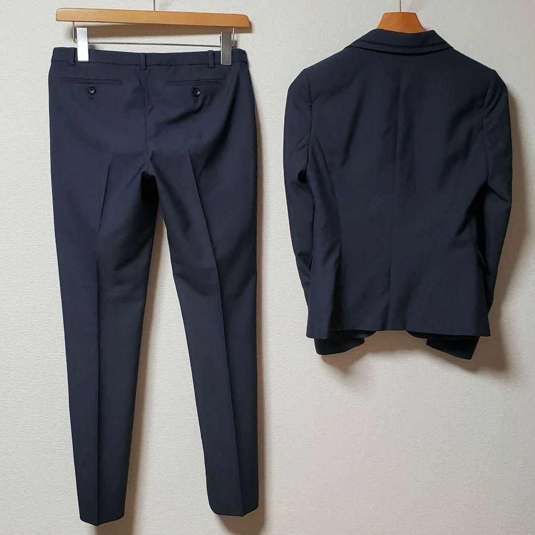 スーツセレクト レディース ビジネス パンツ スーツ ウォッシャブル ネイビー