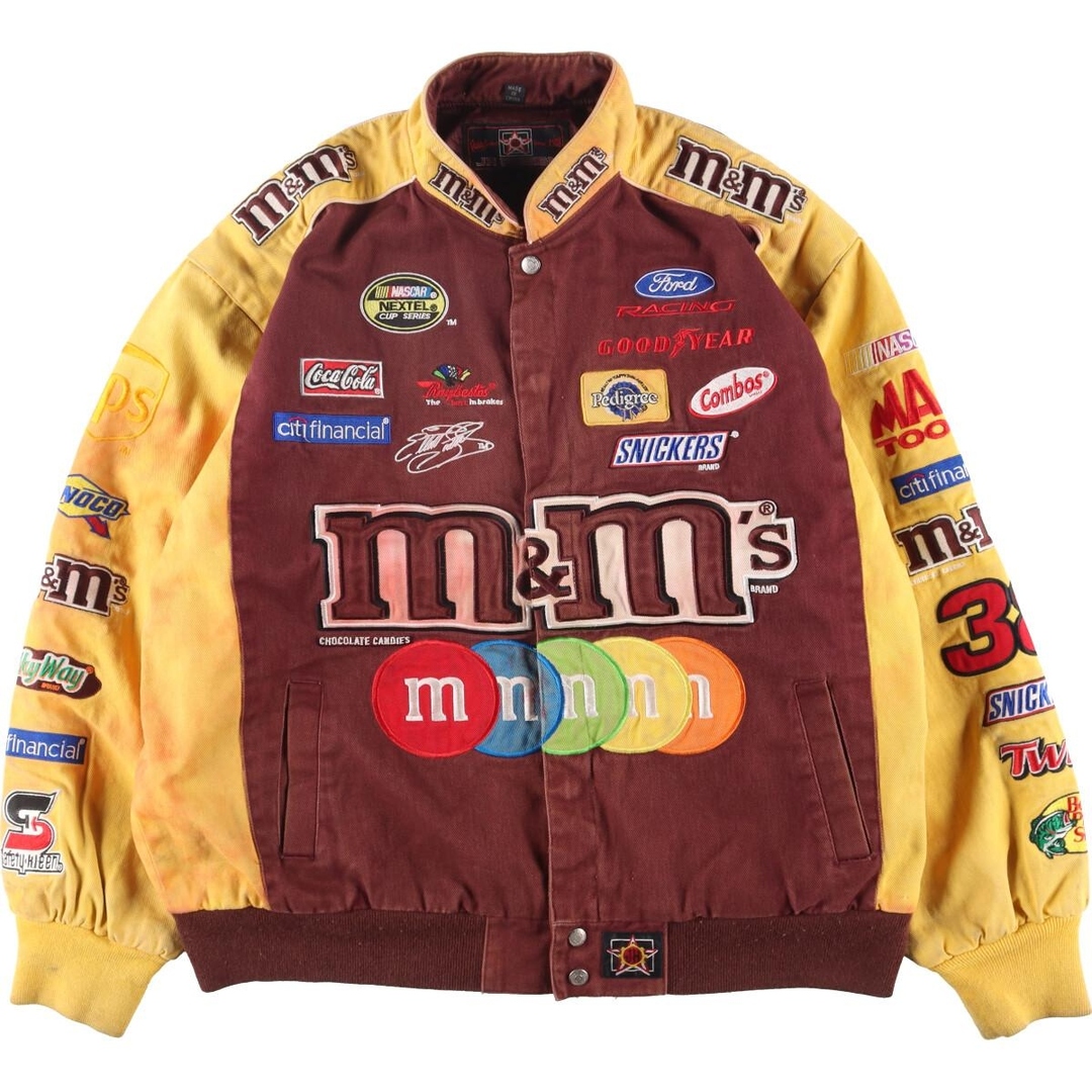 古着 90年代 TH DESIGN M&M'S エムアンドエムズ NASCAR ナスカー 両面