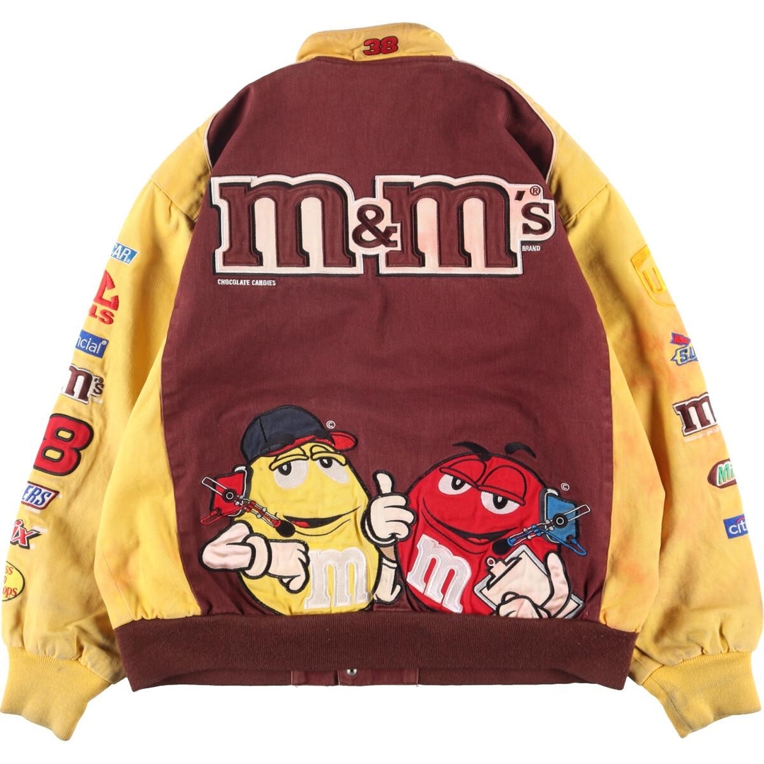 古着 90年代 TH DESIGN M&M'S エムアンドエムズ NASCAR ナスカー 両面