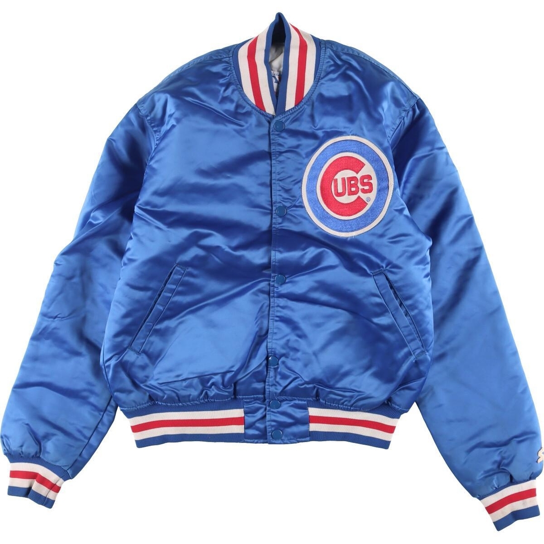 スターター Starter MLB CHICAGO CUBS シカゴカブス ナイロンスタジャン アワードジャケット USA製 メンズM ヴィンテージ /eaa375409