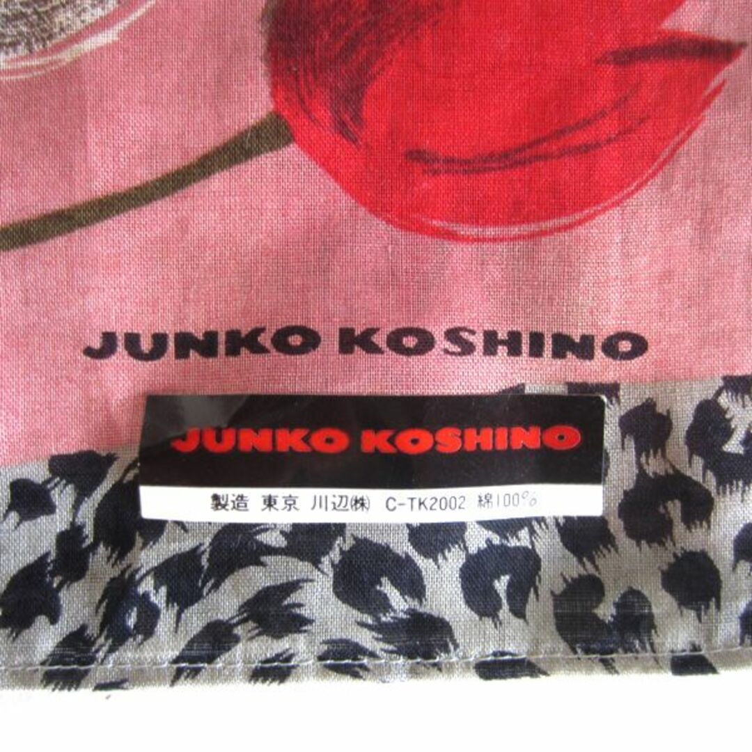 JUNKO KOSHINO(コシノジュンコ)の新品　ジュンココシノ　JUNKO KOSHINO　ヒョウ／花柄ハンカチ　 レディースのファッション小物(ハンカチ)の商品写真