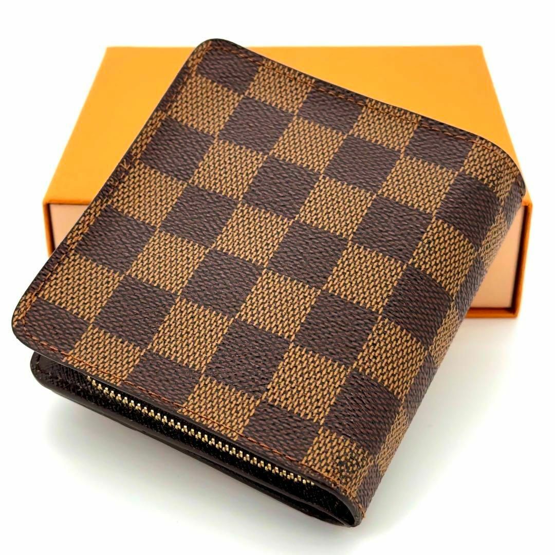 LOUIS VUITTON - 【極美品】ルイヴィトン ダミエ コンパクトジップ ...