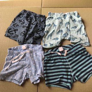 エイチアンドエム(H&M)の【60 70 80㎝】4枚セット　h&mなど　半ズボン　まとめ売り(パンツ)