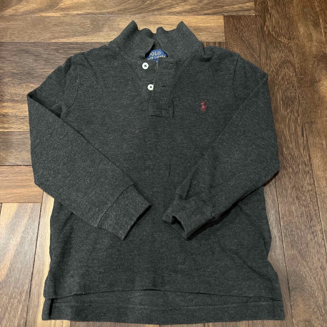 POLO RALPH LAUREN(ポロラルフローレン)のPOLO RALPH LAUREN ラルフローレン　長袖ポロシャツ　4t 110 キッズ/ベビー/マタニティのキッズ服男の子用(90cm~)(Tシャツ/カットソー)の商品写真