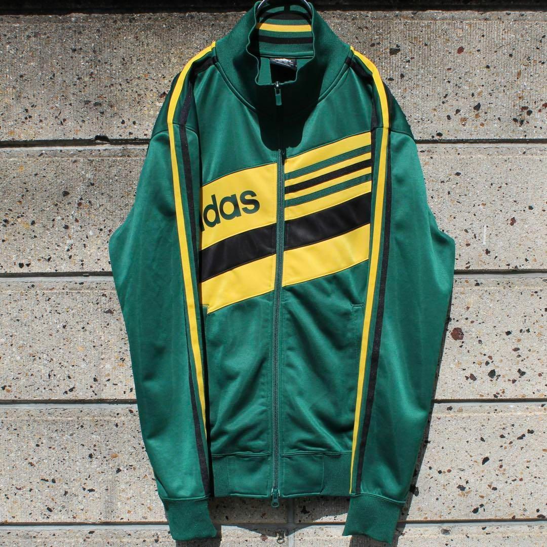 adidas 00s ジャマイカンカラー 3ライン 古着 トラックジャケット adidas 00s ジャマイカンカラー 3ライン 古着 トラックジャケット