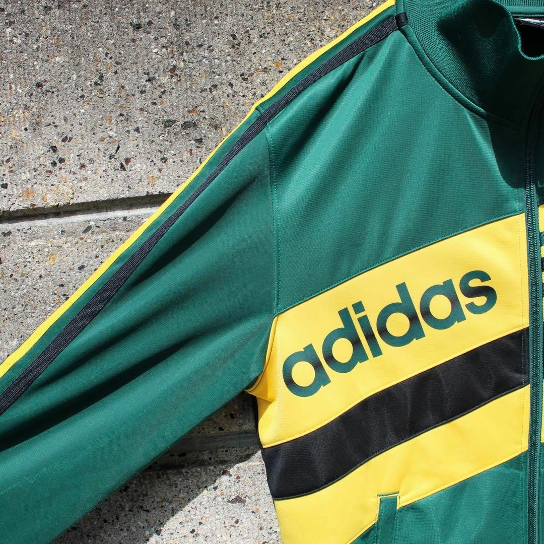 adidas 00s ジャマイカンカラー 3ライン 古着 トラックジャケット