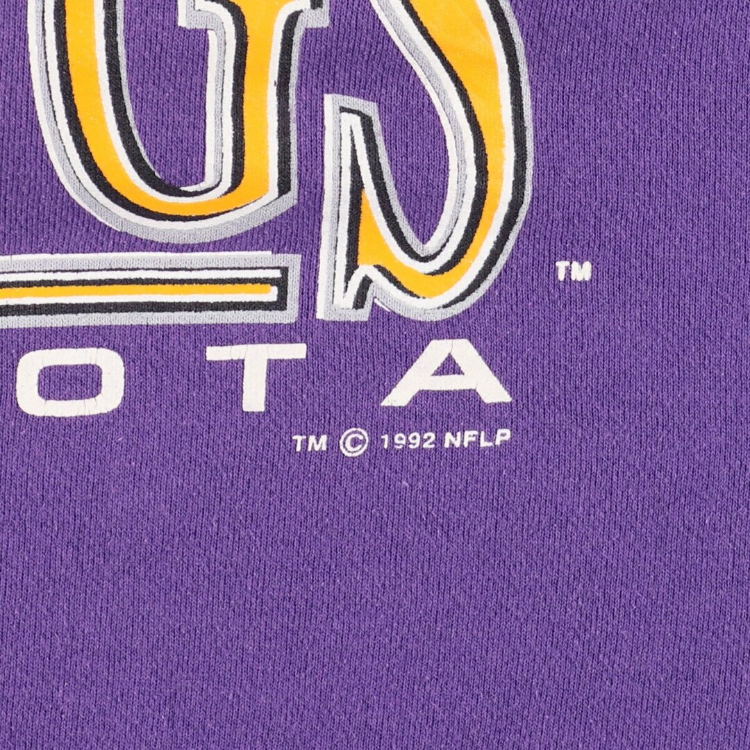 LOGO7 NFL MINNESOTA VIKINGS ミネソタバイキングス プリントスウェットシャツ トレーナー USA製 ヴィンテージ /eaa375923 3