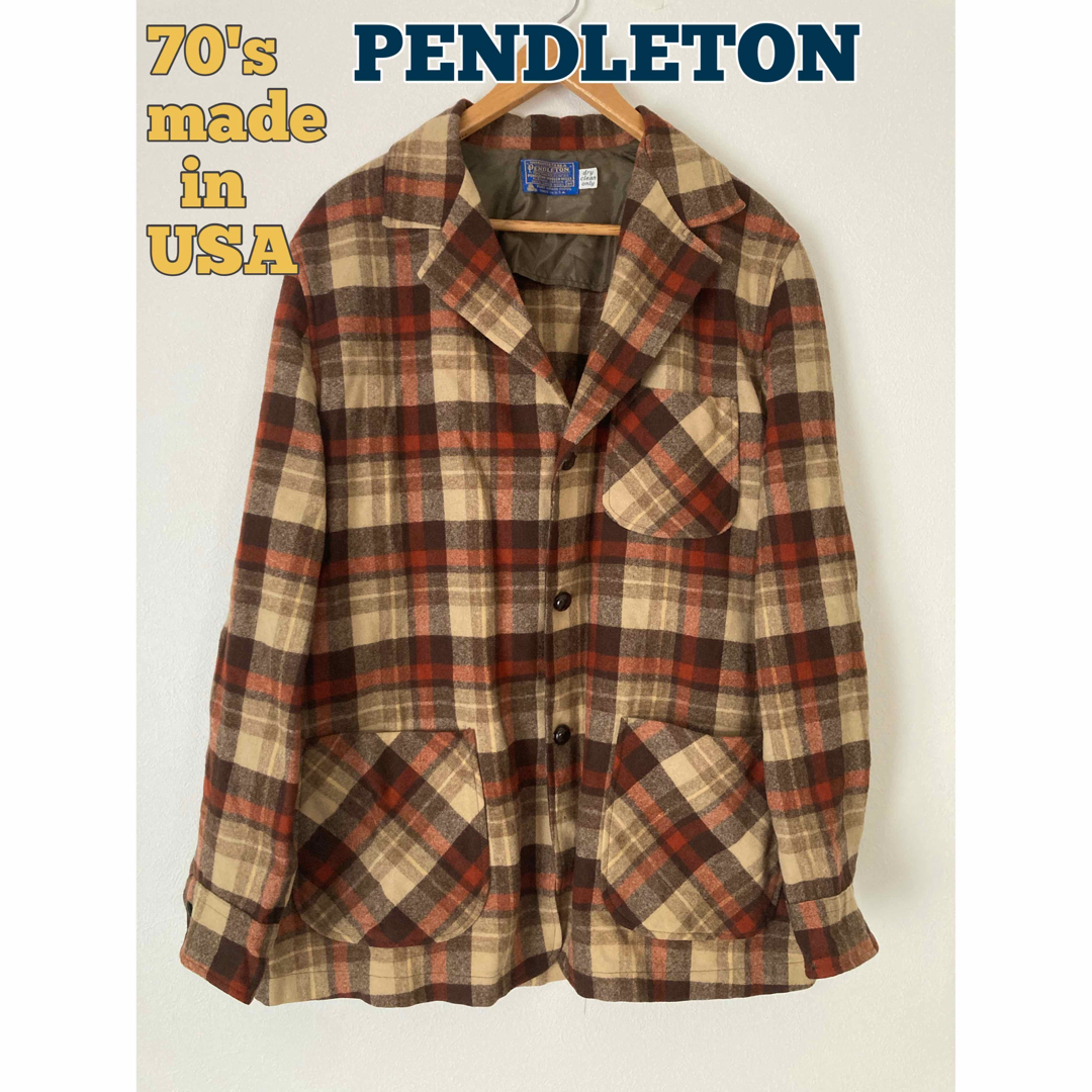 USA製　pendleton ジャケット レディース　70s 80s