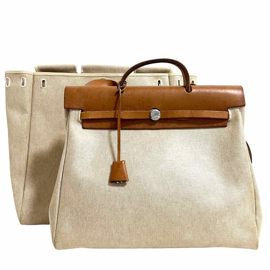 HERMES エルメス エールバッグ トワルアッシュ 替えバッグ有 トートバッグ-