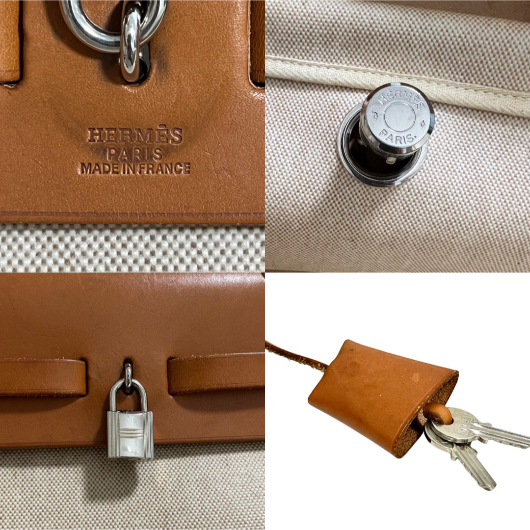 HERMES エルメス エールバッグ トワルアッシュ 替えバッグ有 トートバッグ