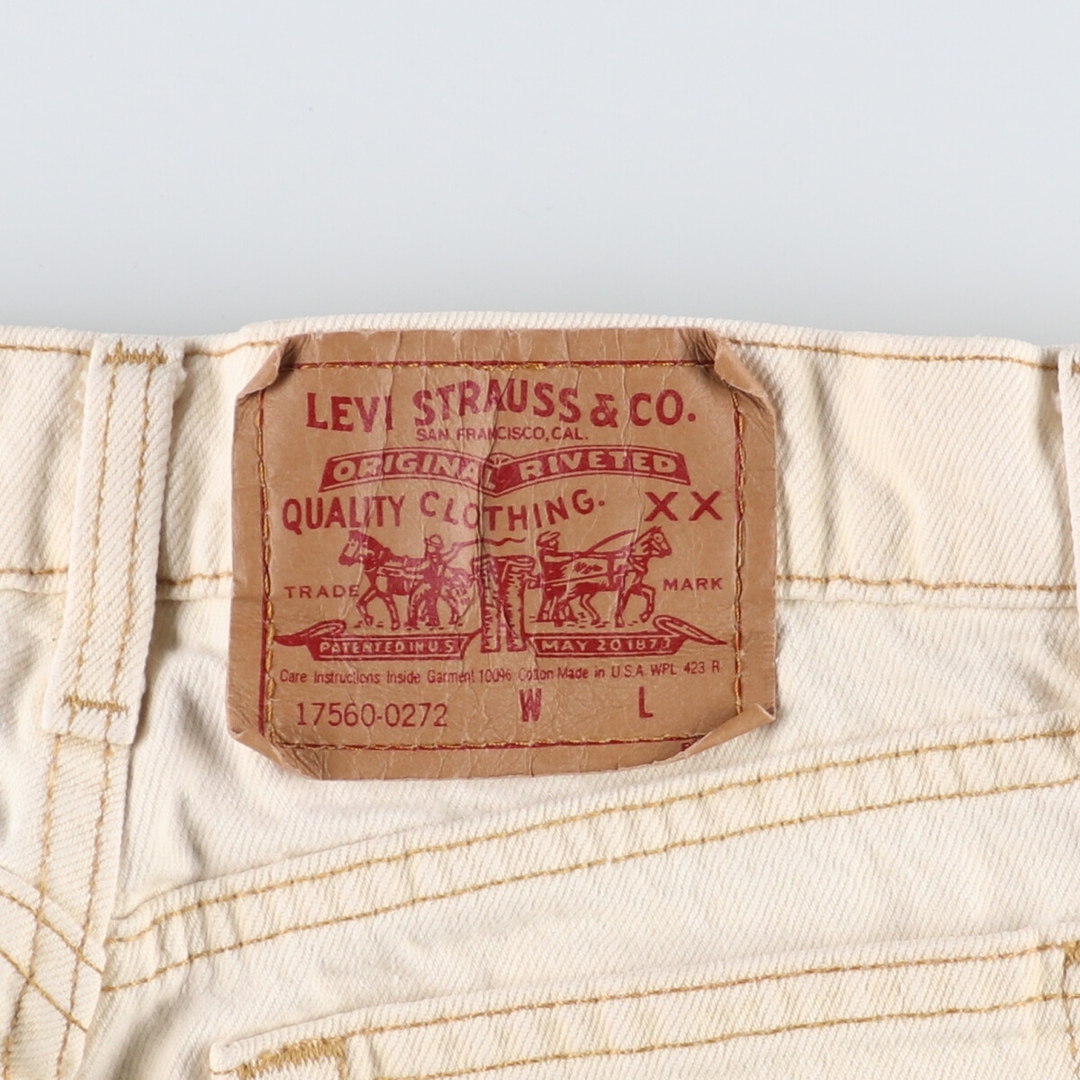 リーバイス Levi's 17560-0272 テーパードジーンズ デニムパンツ USA製 レディースL(w27) /eaa374542