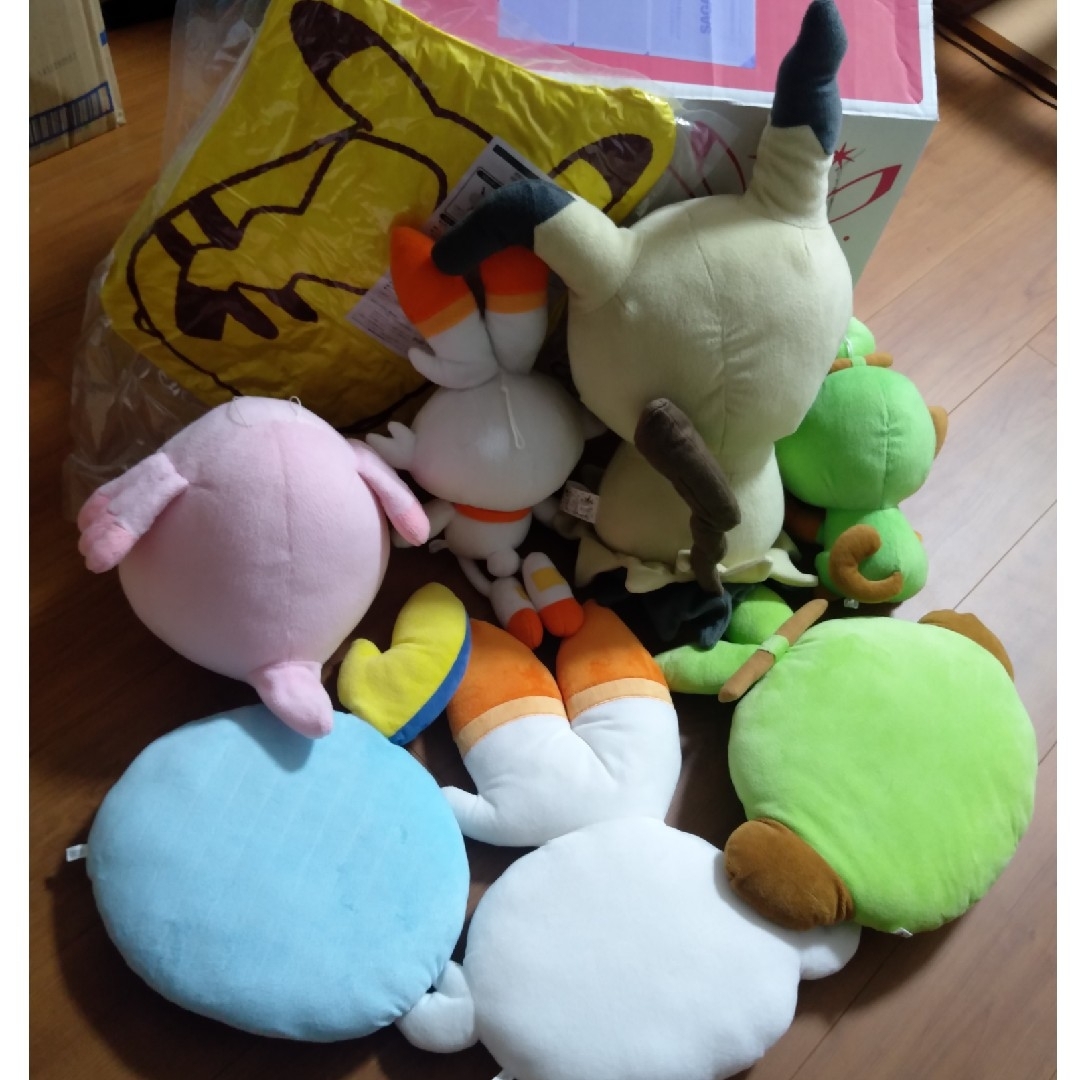 ☆まとめ売り☆ ポケモン ぬいぐるみ クッション プライズ ミスド