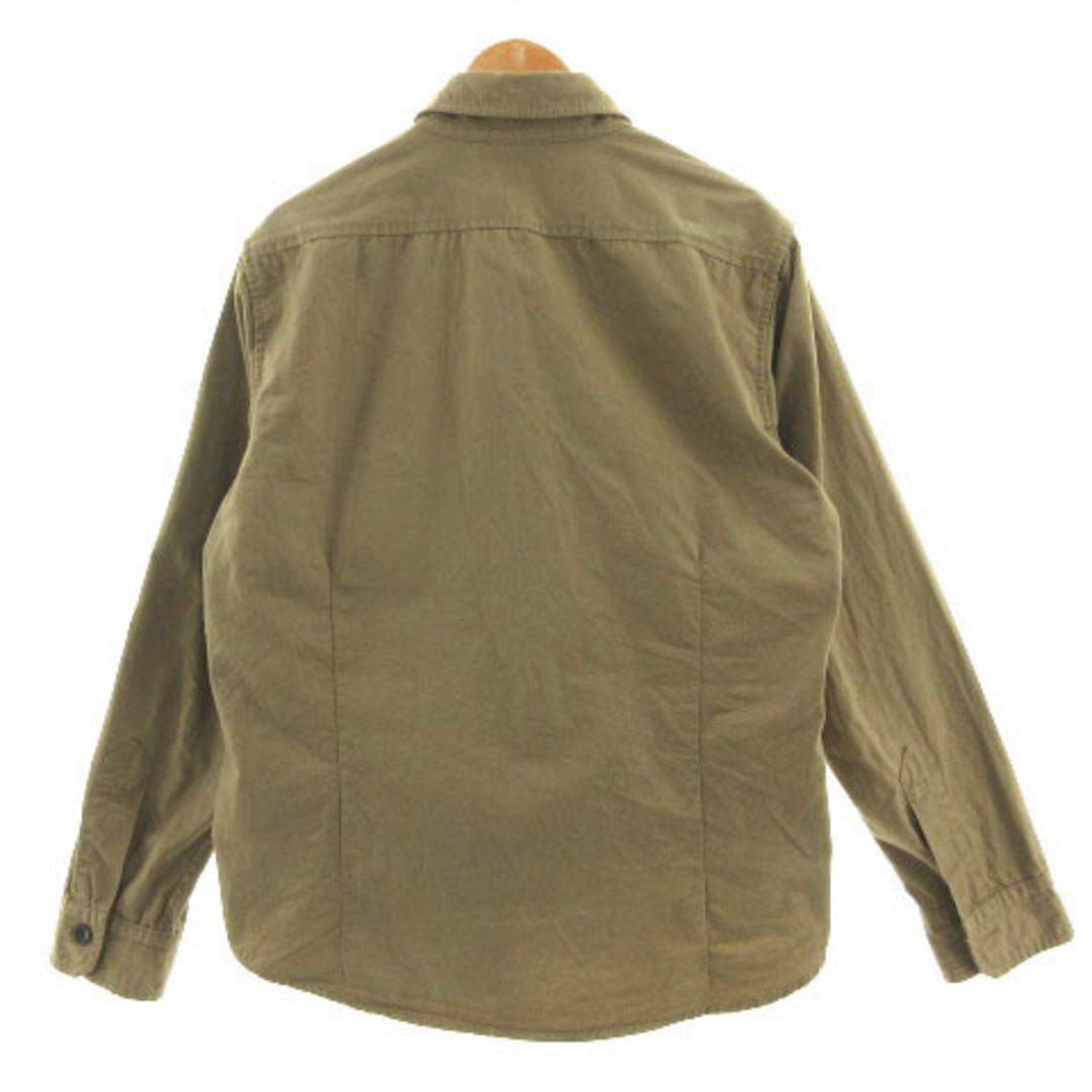 EDIFICE(エディフィス)のエディフィス ジャケット シャツジャケット 胸ポケ コットン カーキ系 46 メンズのジャケット/アウター(その他)の商品写真