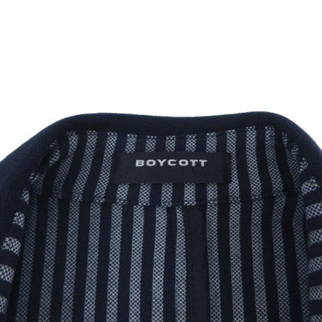 BOYCOTT(ボイコット)のボイコット BOYCOTT ジャケット ホリゾンタルカラー コットン混 紺 3 メンズのジャケット/アウター(その他)の商品写真