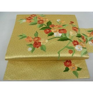 平和屋2□九寸名古屋帯 枝花文 銀糸 逸品 we2091の通販 by 平和屋's