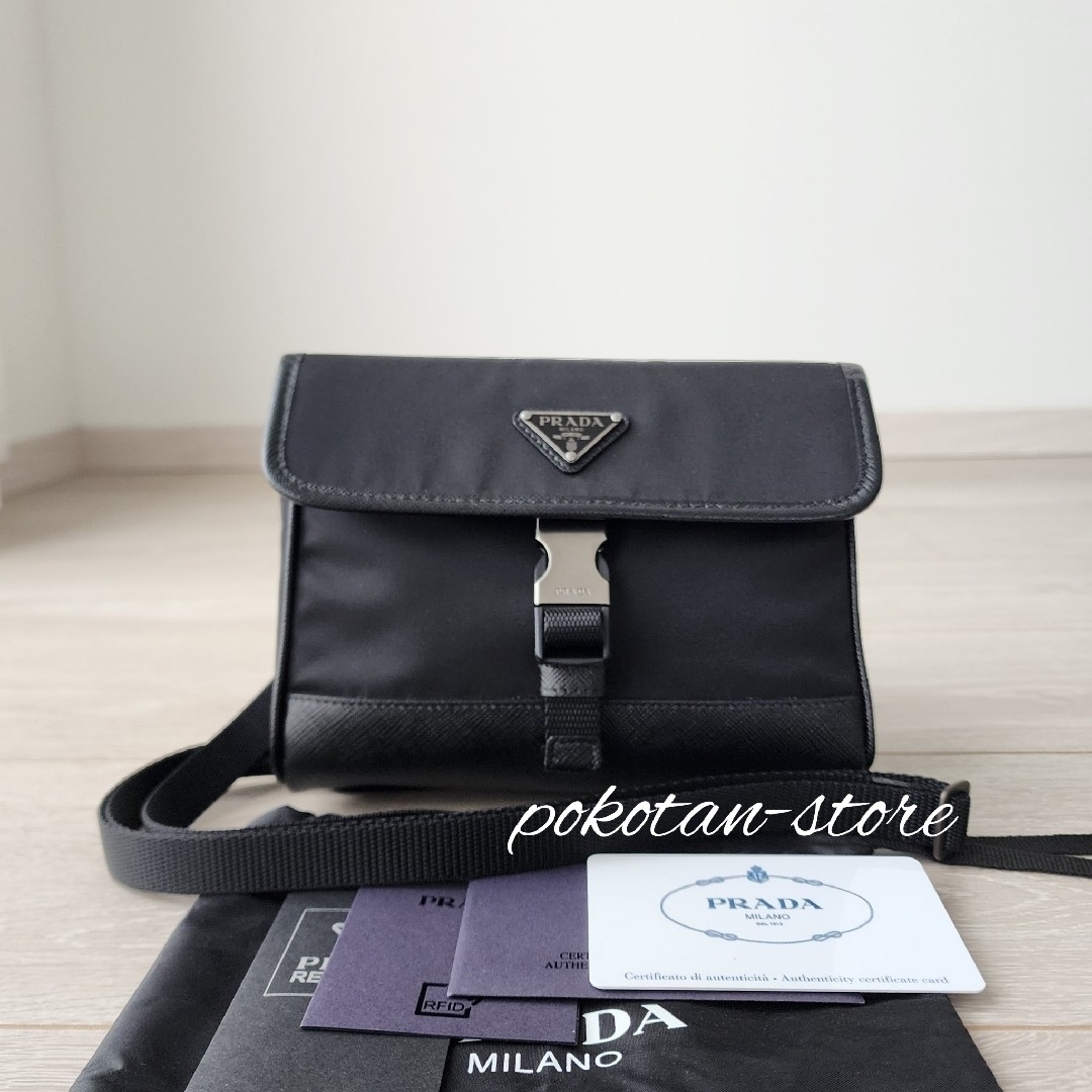 PRADA - 新品同様【プラダ】Re-Nylon xサフィアーノレザー
