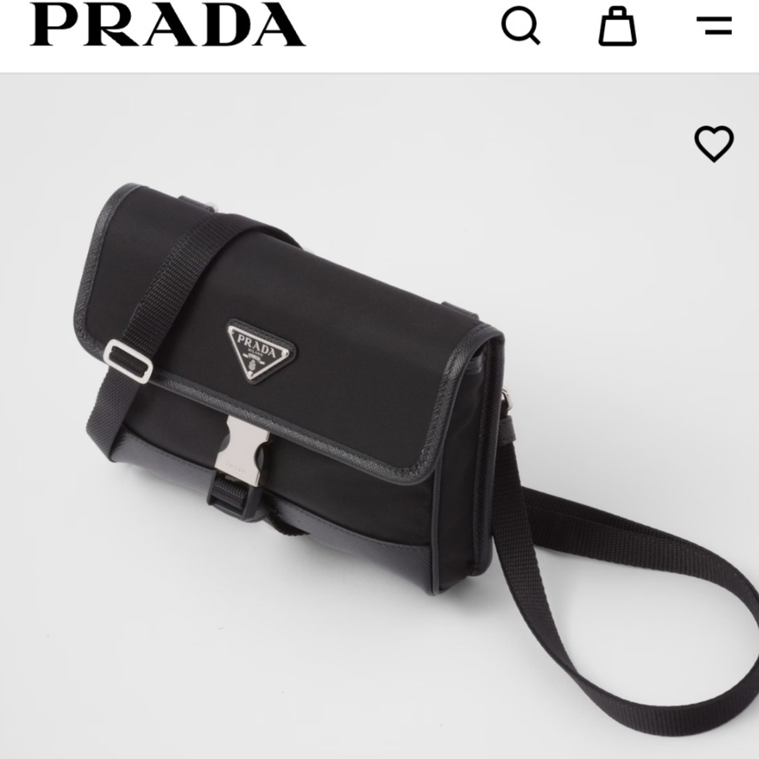 PRADA Re-Nylon xサフィアーノレザー スマートフォンケース プラダ