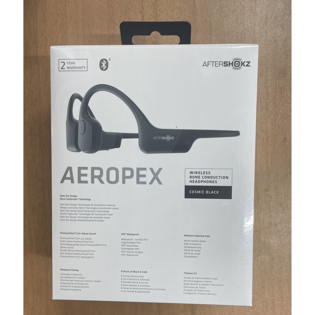 未開封】AEROPEX 骨伝導ワイヤレスヘッドホン AfterShokzmの通販 by