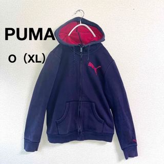 プーマ(PUMA)のプーマパーカー　スウェット　アウター　レディース　紺色　O（XL）(パーカー)