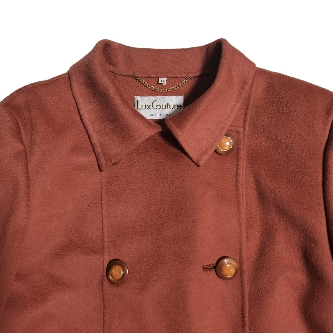 タグ付き LoroPiana 高級生地カシミヤ100% ロングトレンチコート